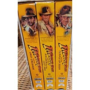 Vintage Indiana Jones‎ Trilogy VHS Box Set THX Digitally mastered Lucas Films